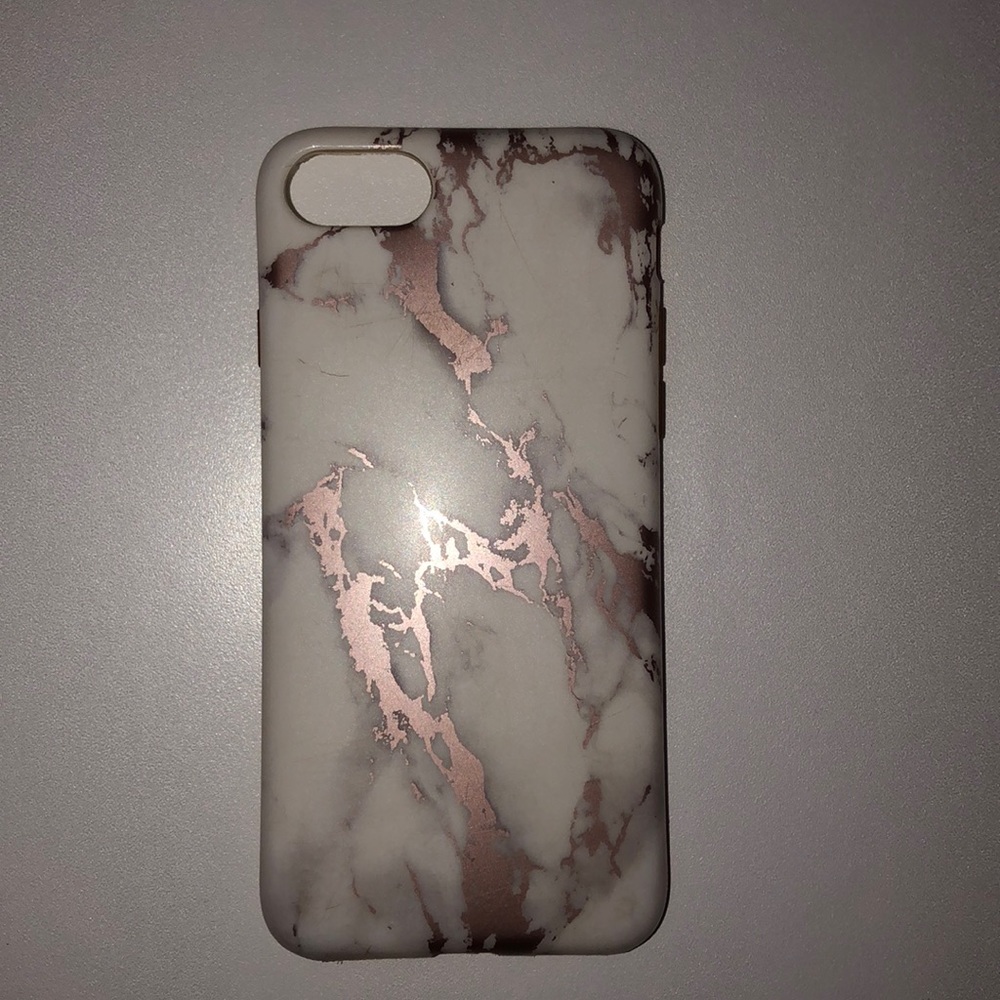 Rose gold and white iPhone 7 case